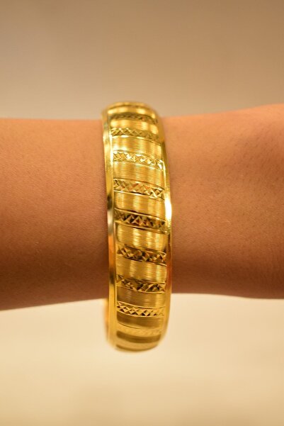 Yenigün Kuyumculuk 14 Ayar Altın 15 Mm Boşnak Model Bilezik