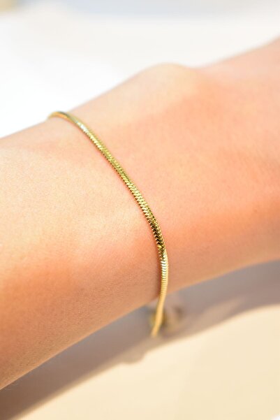 Yenigün Kuyumculuk 14 Ayar Altın Balık Sırtı Bileklik