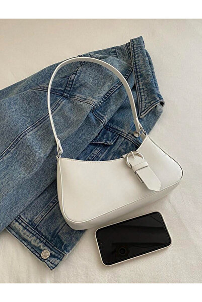 İAMBTŞY Geantă minimalistă tip baghetă pentru femei, geantă de umăr de culoar...