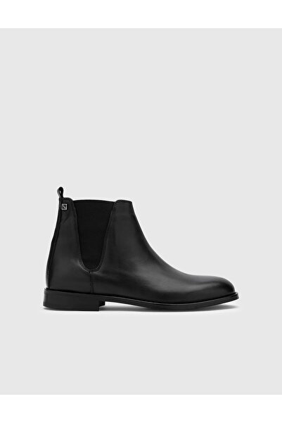 İLVİ Darrell Genuine Leather Men's Black Boots