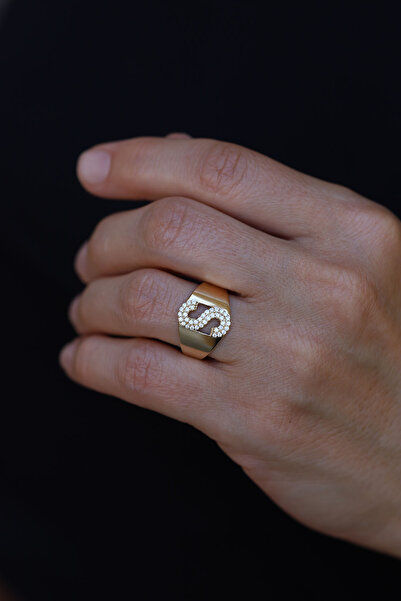 Yenigün Kuyumculuk 14 Ayar Altın S Harfli Yüzük