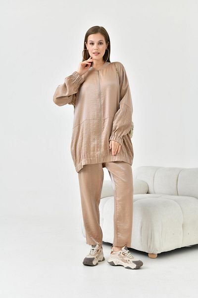 FTZ WOMEN طقم نسائي بتفاصيل حجر الجمل 30791