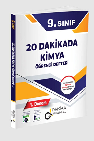 Dakika Yayınları 20 DAKİKADA 9. SINIF KİMYA ÖĞRENCİ DEFTERİ 1.DÖNEM