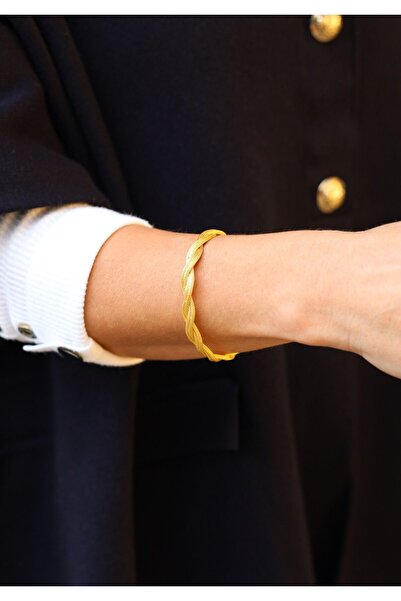 Yenigün Kuyumculuk 14 Ayar Altın Hasır Örgü Bileklik