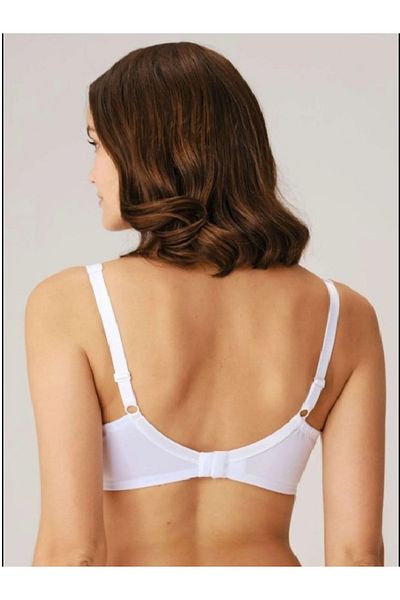 Anıl Lingerie Anıl 3592 - Sutien de damă din satin neconfortat, culoarea pielii - Minimizer zilnic Reducere - Alb