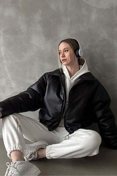 TOPSHOW Leather Coat