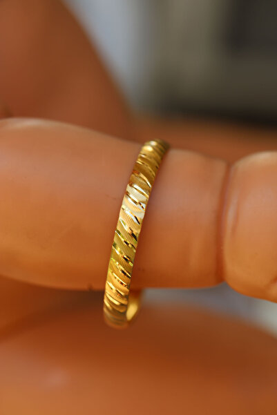 Yenigün Kuyumculuk 14 Ayar Altın Yatay Çizgili (0-1 Yaş) Çocuk Bilezik