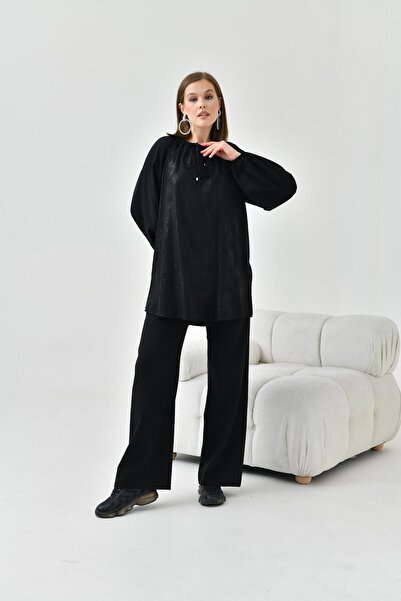 FTZ WOMEN Γυναικείο Φύλλο Κοστούμι Μαύρο 30806