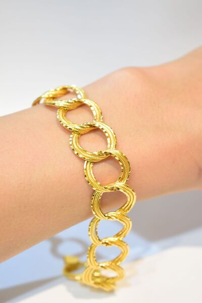 Yenigün Kuyumculuk 22 Ayar Altın Cimarlı Samanyolu Bileklik