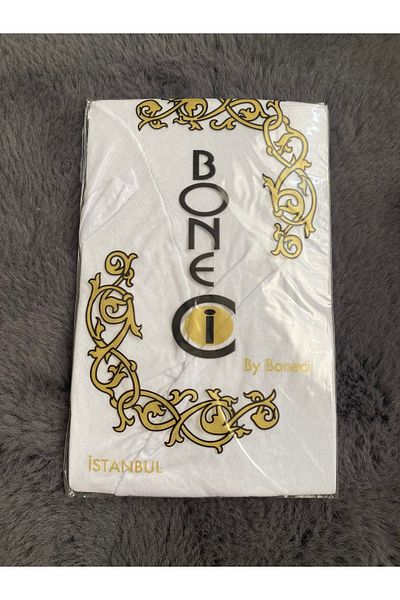 by boneci Combed Cotton Scarf Bonnet with Tie at the Back