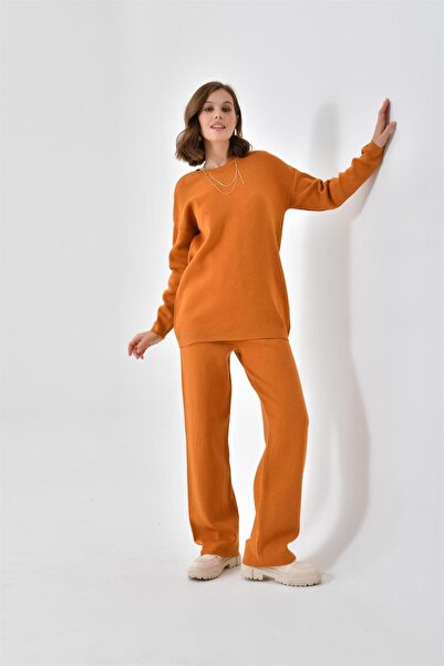 FTZ WOMEN Kadın Düz Basic İkili Takım Soğan 20588