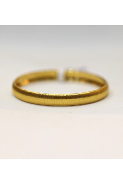 Yenigün Kuyumculuk 14 Ayar Altın Mat Simli (0-1 Yaş) Çocuk Bilezik