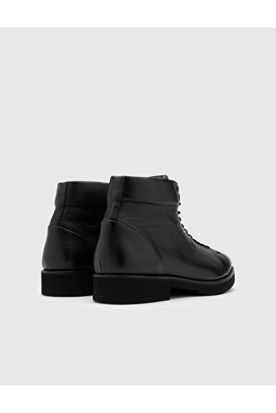 İLVİ Kai Genuine Deer Leather Men's Black Boots