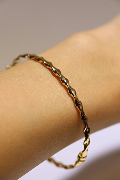 Yenigün Kuyumculuk 14 Ayar Altın Sarmal Kelepçe