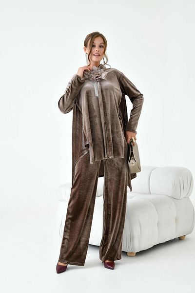 FTZ WOMEN Women's Velvet Suit Mink 30916