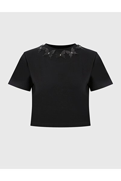 İLVİ Black Torides Women's T-Shirt