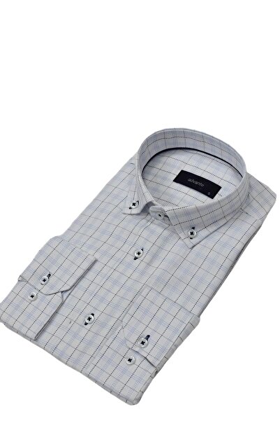 ADVANTE Чоловіча класична сорочка з квадратним коміром і однією кишенею BGL-ST03905