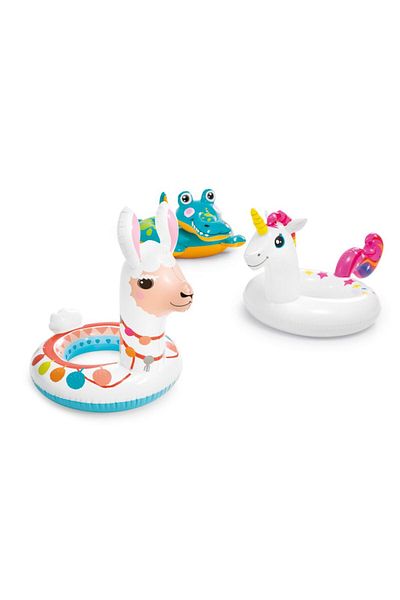 Intex Unicorn 3-6 Years Old Column Bagel Swimming Ring Pool Sea Inflatable Swimmer Sea Ring Pool