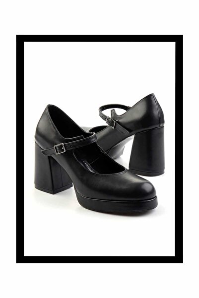 Bambi Siyah   Kadın Klasik Topuklu Ayakkabı K01188050509