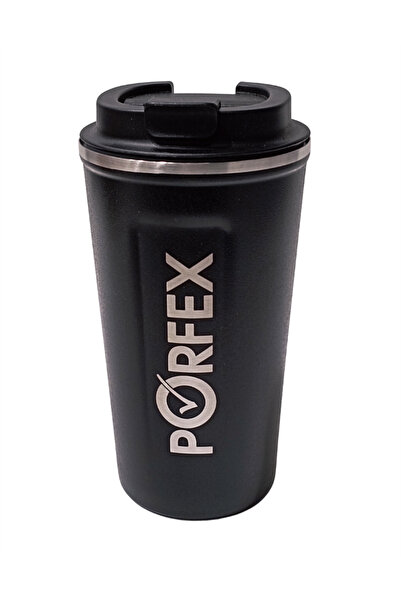 PORFEX 5553 Siyah Çelik Termos