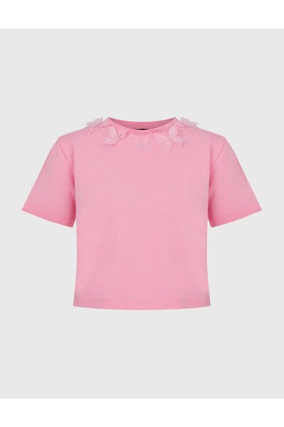 İLVİ Pink Torides Women's T-Shirt