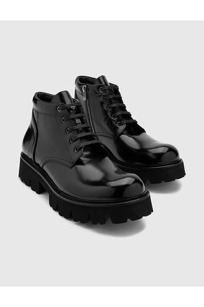 İLVİ Pilvi Genuine Leather Men's Black Boots