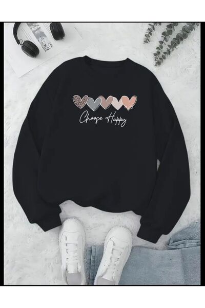 caddekombin Chance Happy Printed Sweatshirt