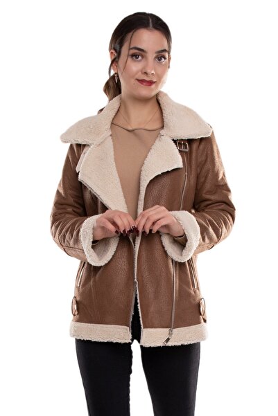 Vitrin 8332 Içi Kürklü Nubuk Kadın Ceket
