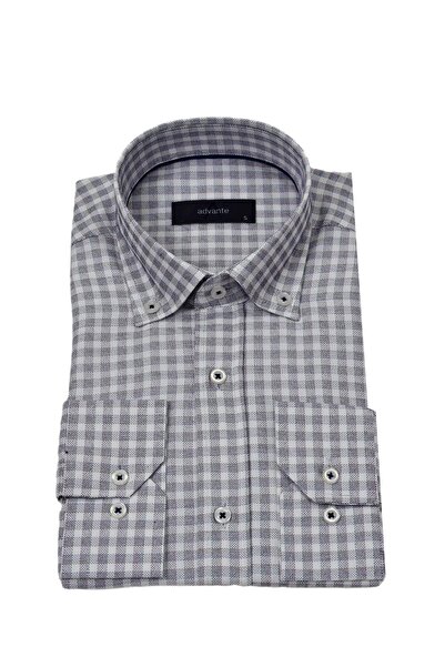 ADVANTE Чоловіча класична сорочка з квадратним коміром і однією кишенею BGL-ST03906