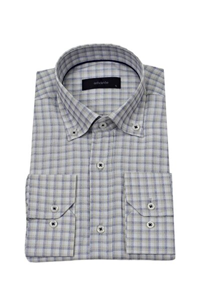ADVANTE Чоловіча класична сорочка з квадратним коміром і однією кишенею BGL-ST03906