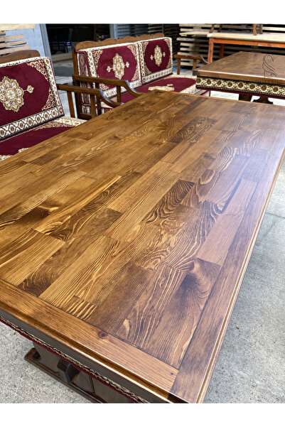 Sultan Sedir 6 Kişilik Ahşap Masa 150x80 Cm