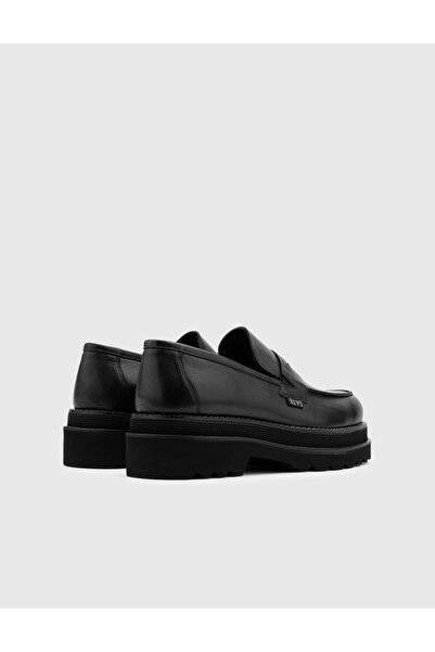 İLVİ Arve Genuine Leather Men's Black Loafer Shoes