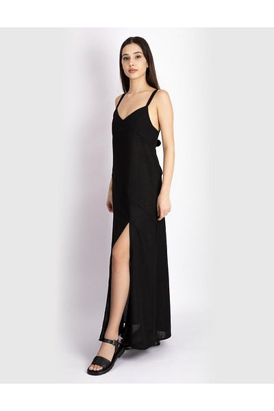 İLVİ Black Barb Women's Dress