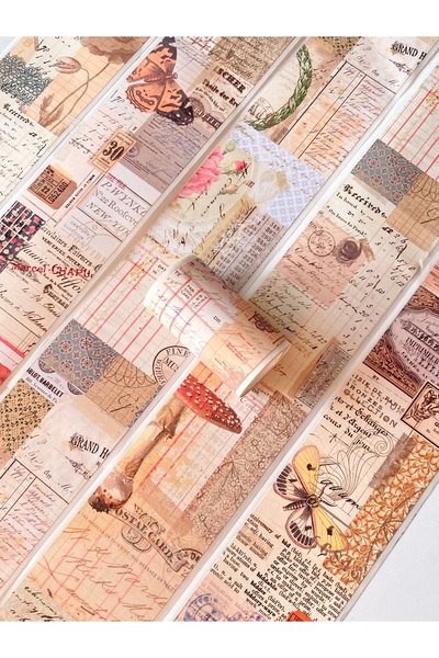 Hume Craft Washi Tape cu tematică de colaj vintage - potrivit pentru Bullet J...