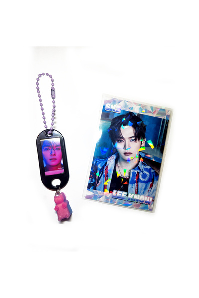 Güneş Kırtasiye Straykids Lee Know Anahtarlık Charm ve Fotokart Set