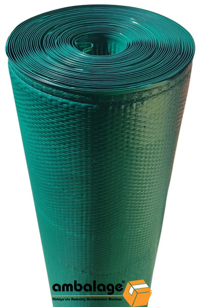 Ambalage 160Cm X 30M Balonlu Naylon Pat Pat 320 Gr Ultra Kalın Üç Kat Yeşil T...