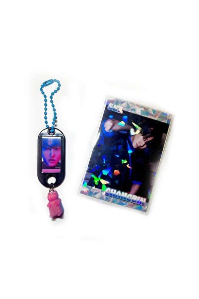 Güneş Kırtasiye Straykids Changbin Anahtarlık Charm ve Fotokart Set