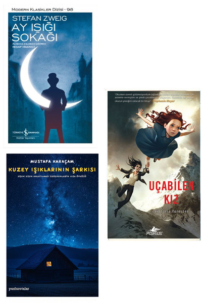 TÜRKİYE İŞ BANKASI KÜLTÜR YAYINLARI Uçabilen Kız + Ay Işığı Sokağı + Kuzey Iş...