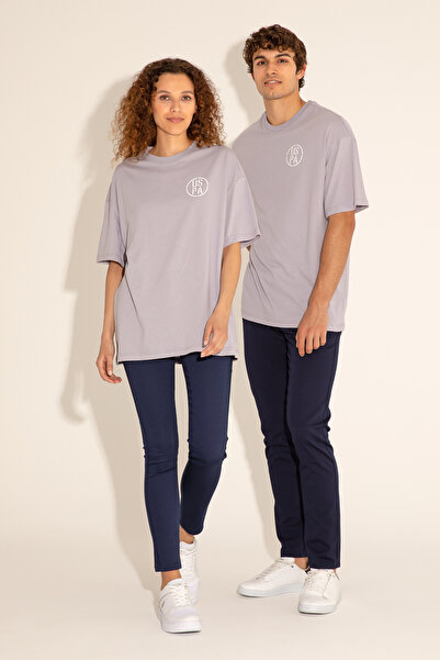 U.S. Polo Assn. Ανδρικό μπλουζάκι Oversize Fit Crew Neck Grey 50289283-VR024