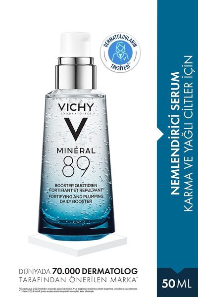 Vichy MİNERAL 89-GÜÇLENDİRİCİ VE DOLGUNLAŞTIRICI,NEMLENDİRİCİ SERUM-50 ML
