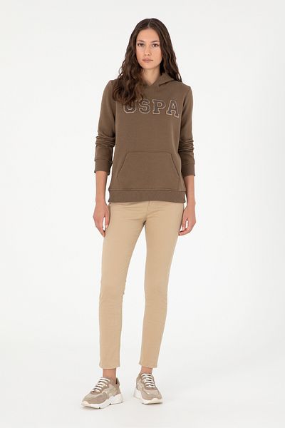 U.S. Polo Assn. Women's Sand Canvas Trousers 50290499 -Vr085