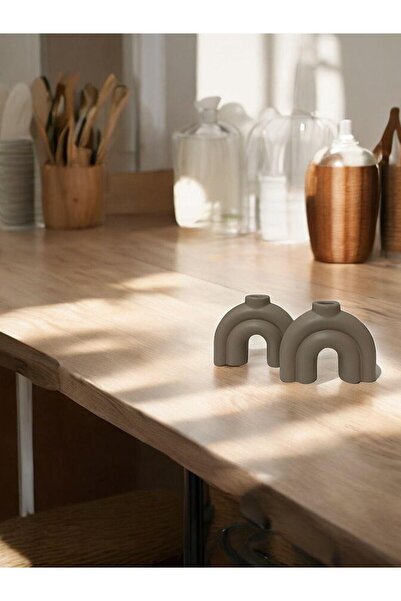 Porselian El Yapımı Minimalist Seramik Şamdan Mumluk – Modern & Şık Dekoratif Aksesuar