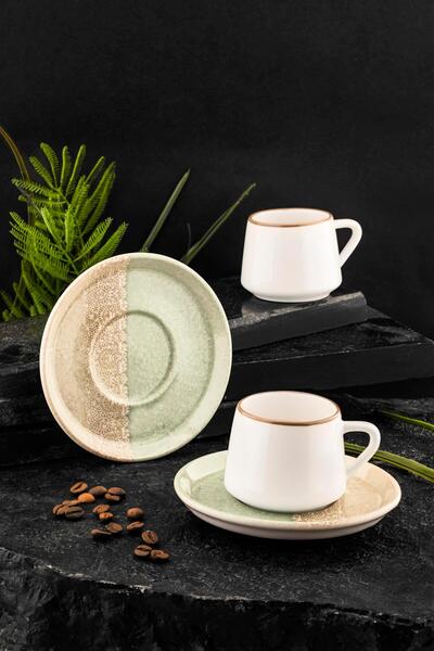 Noble Life Future Serisi 12 Parça Porselen Kahve Fincan Takı