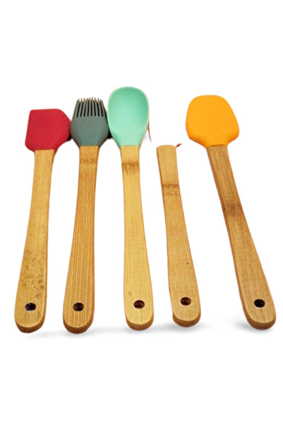 OEM 5 Pieces Silicone Spoon and Serving Set 20 cm