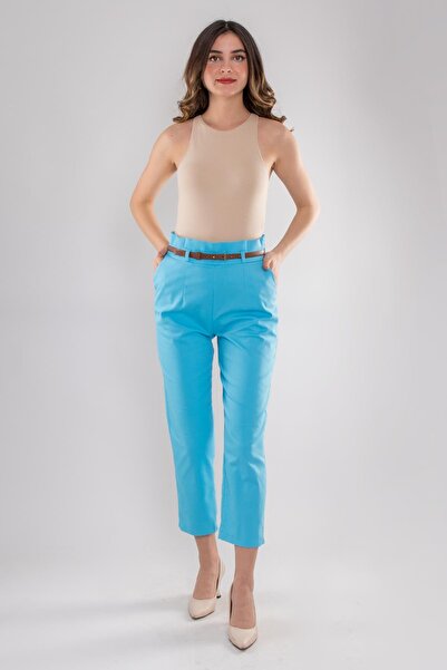 AYHAN 70292 Gizli Kemer Pamuklu Pileli Pantolon