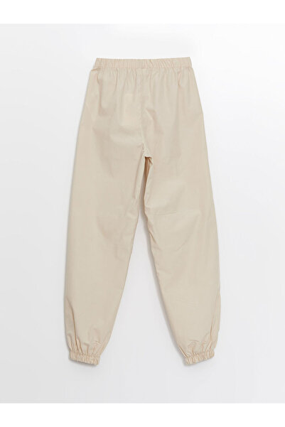 LC Waikiki White Elastic Waist Girls' Jogger Pants