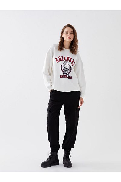 LC Waikiki Pantaloni cargo pentru femei cu talie elastică