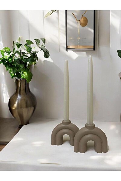 Porselian El Yapımı Minimalist Seramik Şamdan Mumluk – Modern & Şık Dekoratif Aksesuar