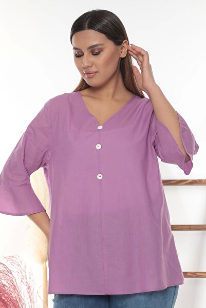 Lady Majestic Μπλούζα 100% βαμβακερή σε μέγεθος