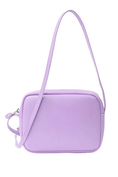 Genel Markalar Lady Şık Zarif Suni Deri Kadın Lila Omuz Çantası
